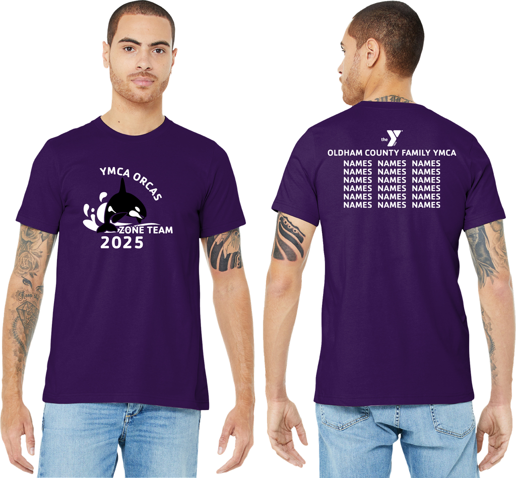 Short Sleeved Tee Shirt Purple YMCAOC3001